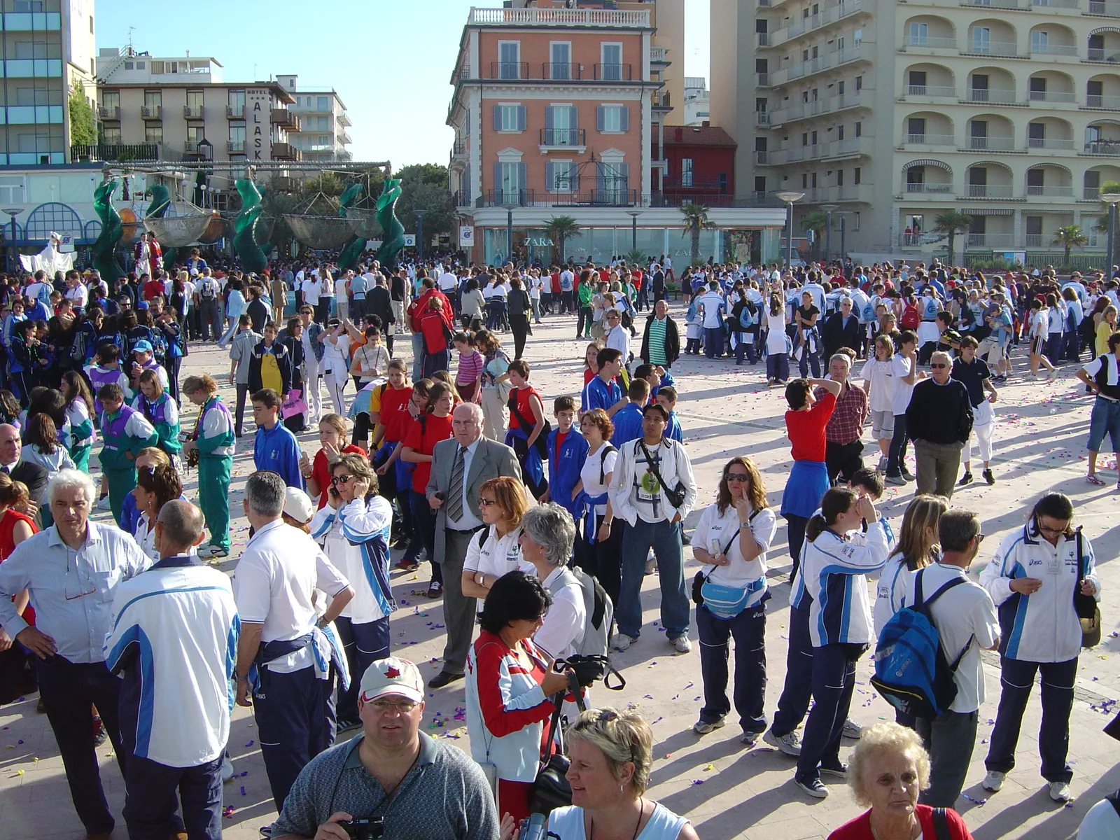 Giochi Sportivi Studenteschi 2004, trasferta in Italia