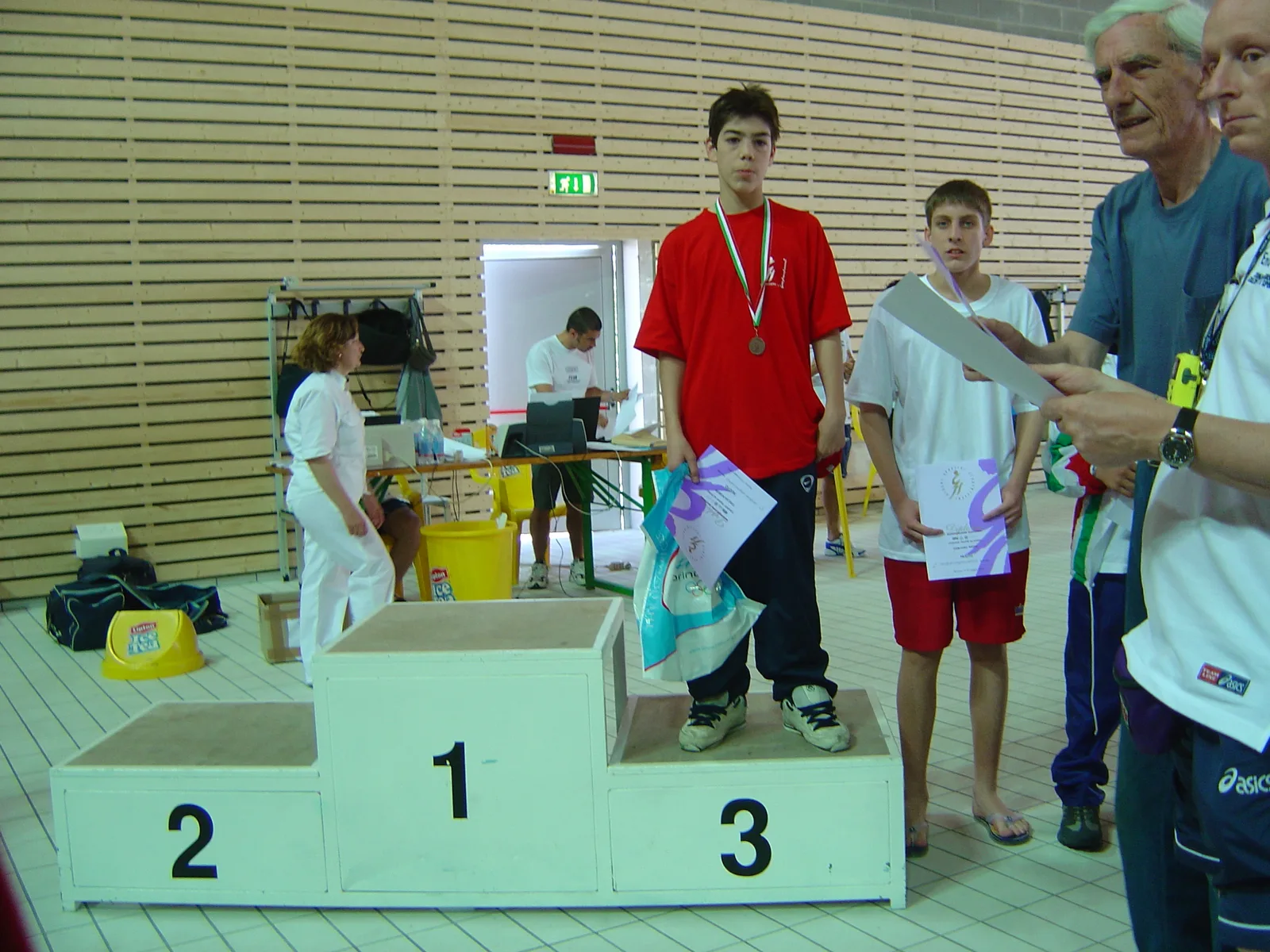 Giochi Sportivi Studenteschi 2004, trasferta in Italia