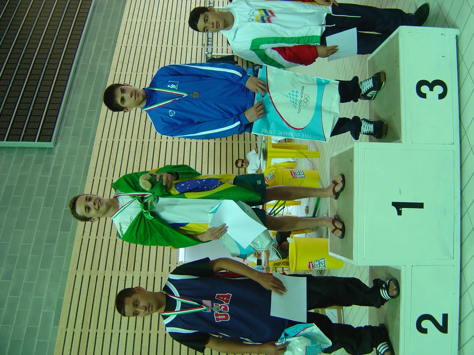 Giochi Sportivi Studenteschi 2004, trasferta in Italia