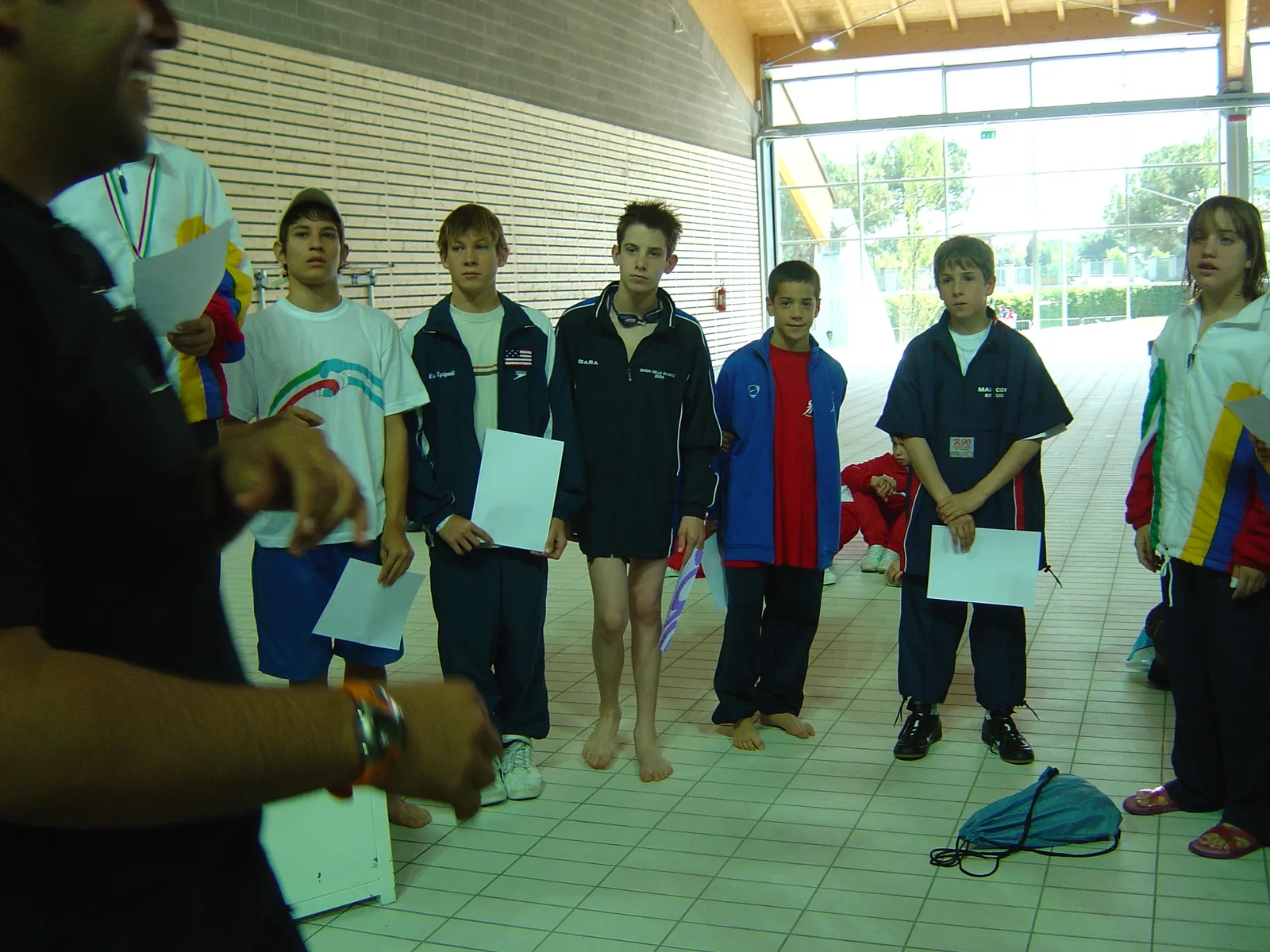Giochi Sportivi Studenteschi 2004, trasferta in Italia