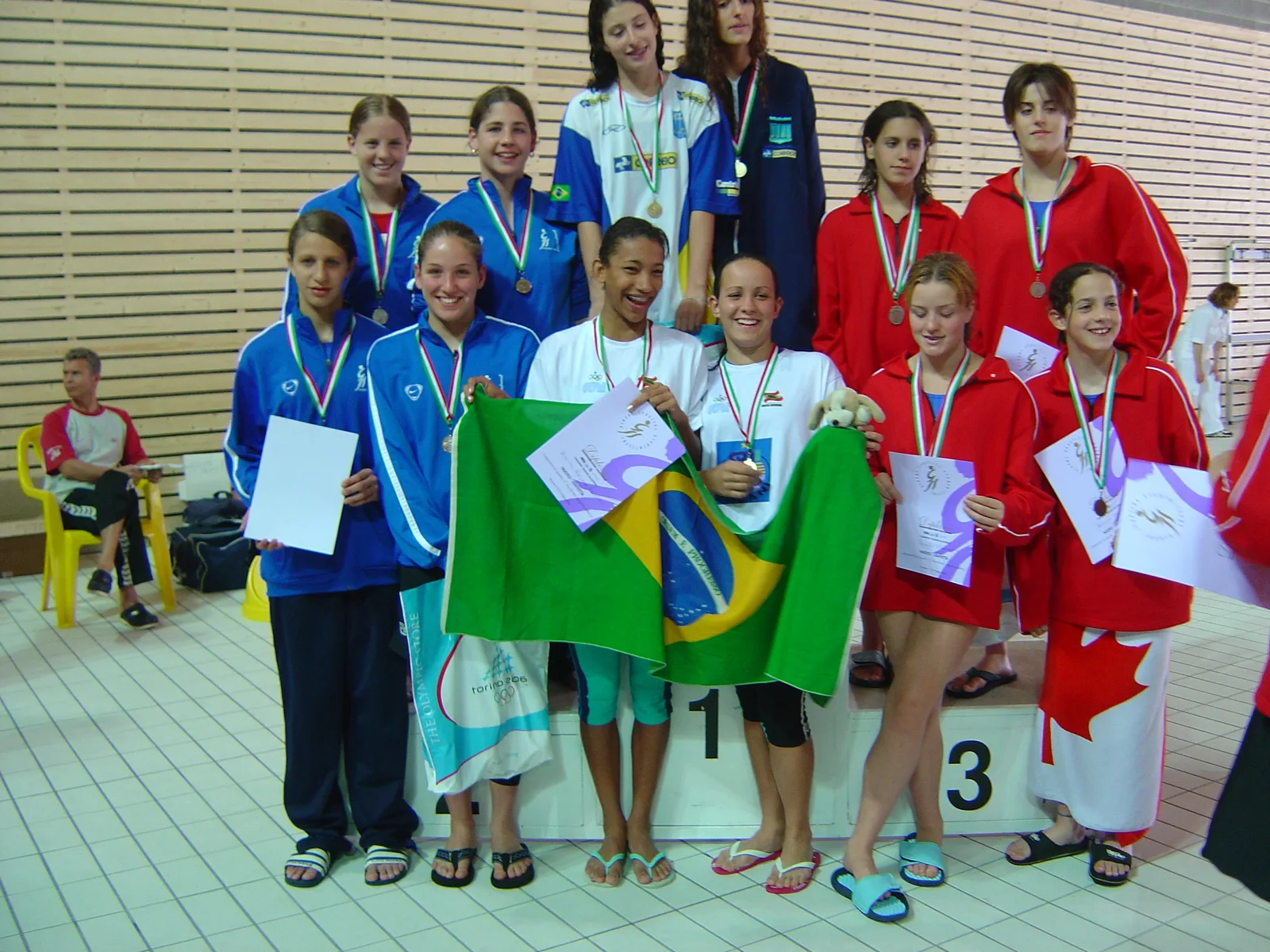 Giochi Sportivi Studenteschi 2004, trasferta in Italia