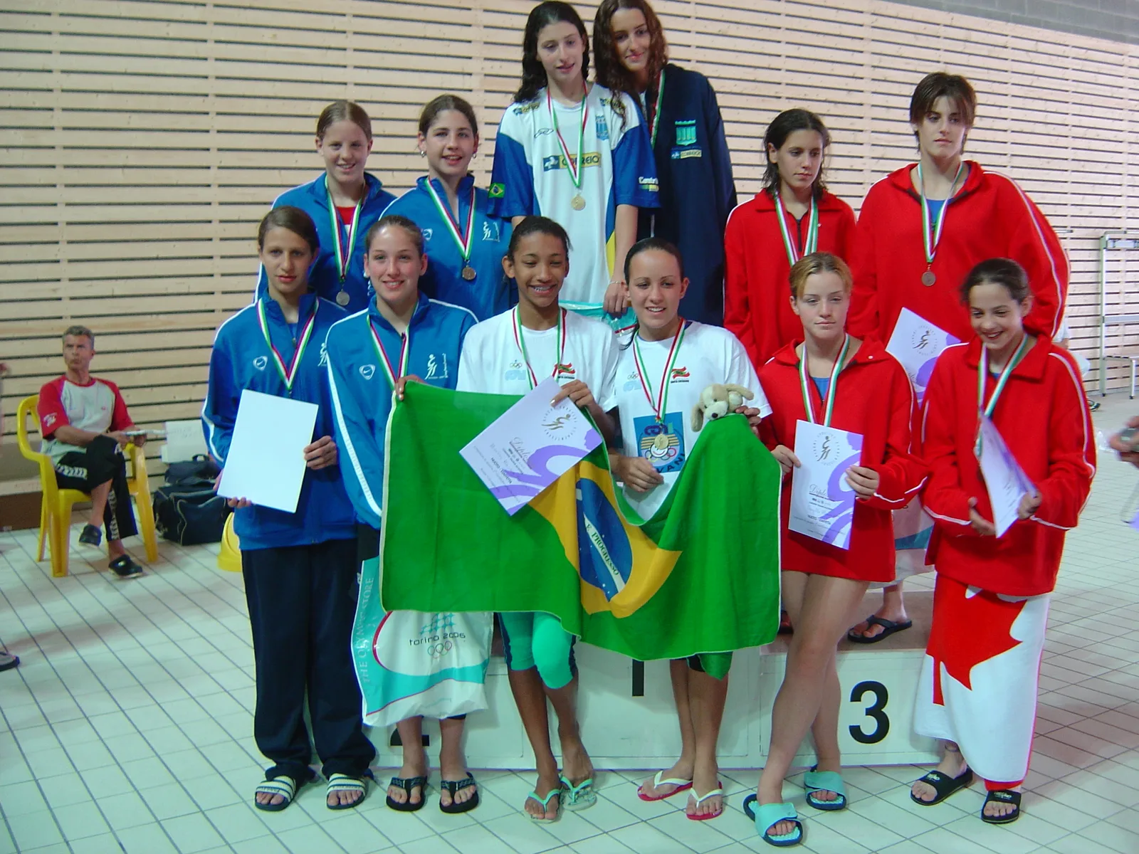 Giochi Sportivi Studenteschi 2004, trasferta in Italia